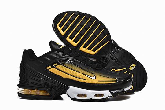 Wholesale Nike Air Max Plus 3 Black Yellow Men's Shoes-80